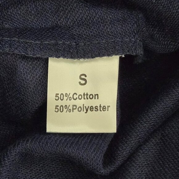 NWOT | Navy Blue Mama  Graphic Print Crew Neck Fleece Oversized Sweatshirt Small - Picture 4 of 5